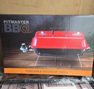 Pitmaster BBQ Portable Propane Grill - Red and Black
